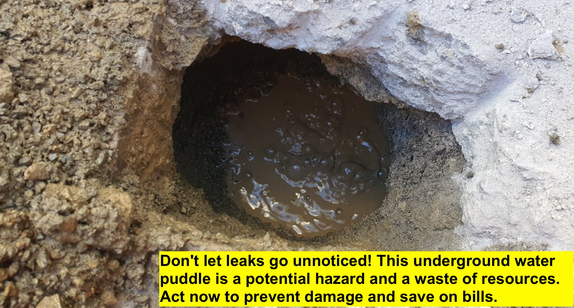 Underground leak