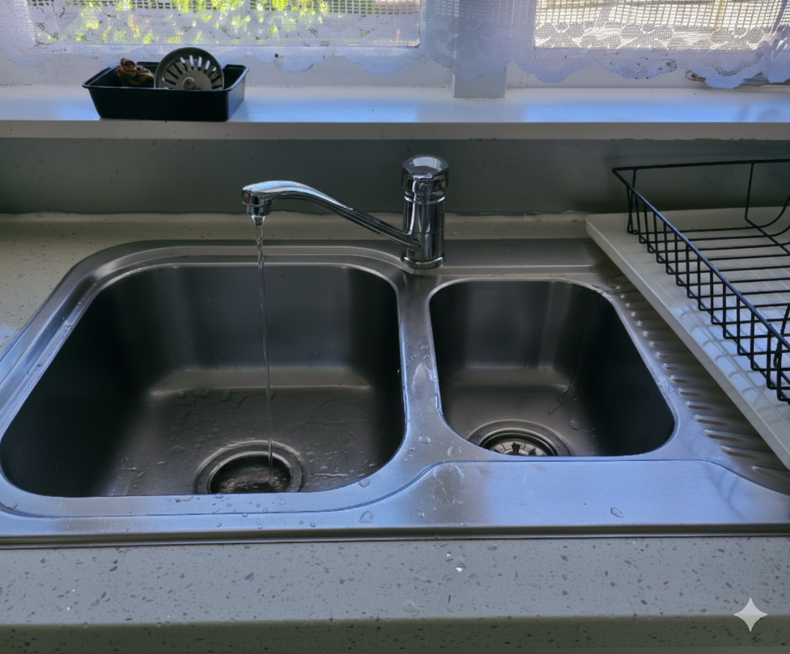 Sink with low water pressure